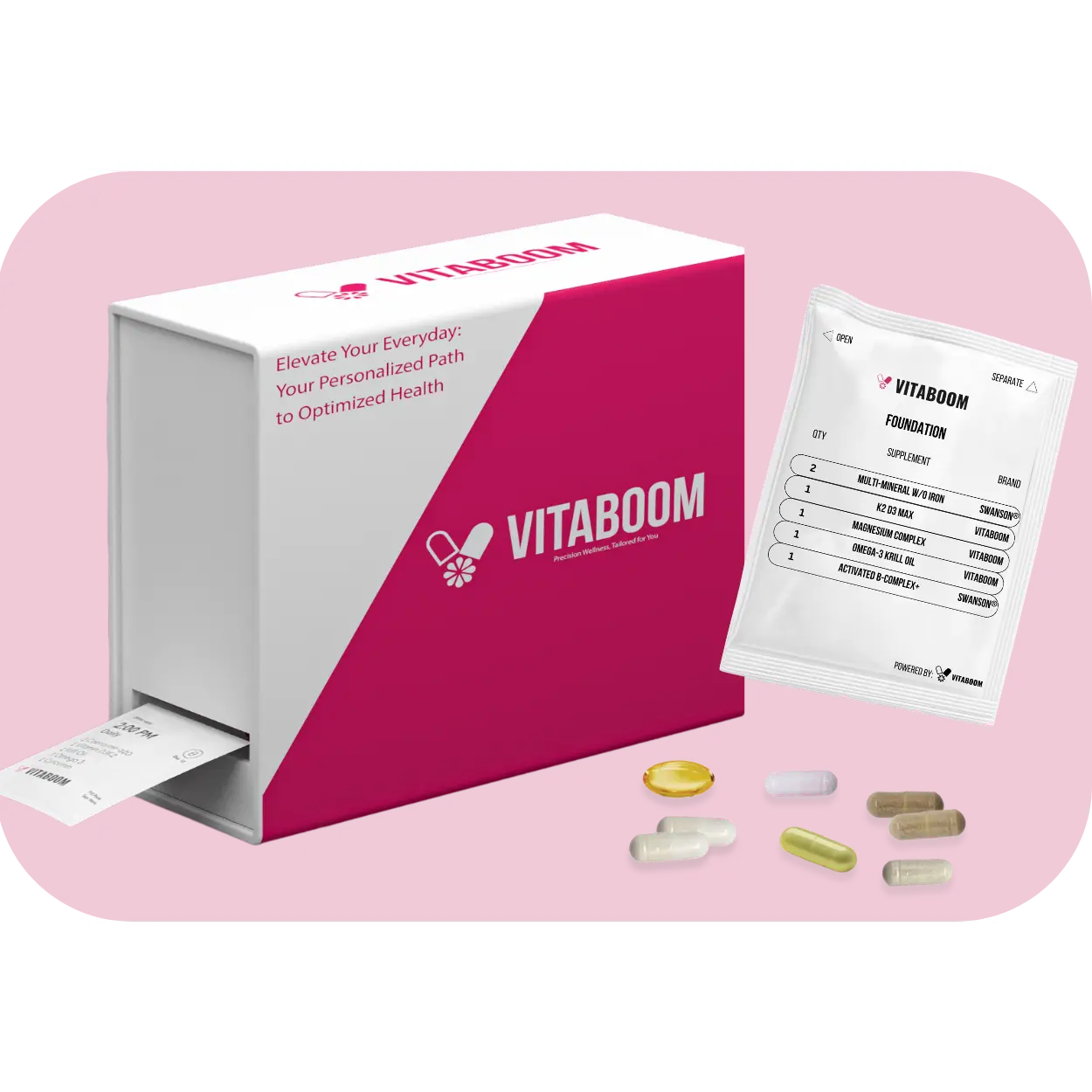 Vitaboom | Foundations Supplement Stack with Magnesium for Optimum Health - Healthcare