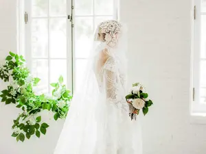 Art Deco Lace Cathedral Mantilla Veil, Women's Bridal Headpiece, Style CV03