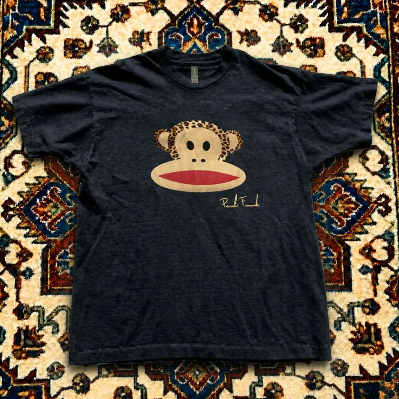 Paul Frank black leopard print monkey t-shirt