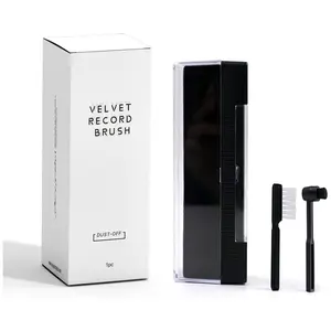 3-in-1 Vinyl Record Cleaning Kit – Anti-Static LP Cleaner with Velvet Brush & Stylus Brush for Turntable Record Player