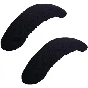 Removable Washable Office Chair Armrest Slipcovers Covers Pads (Black)