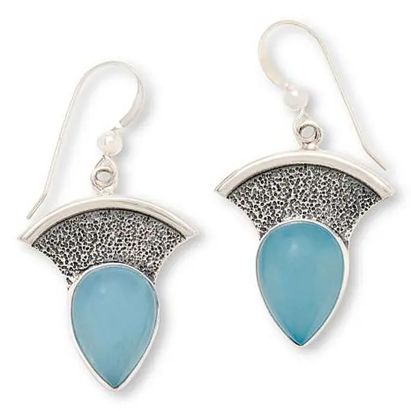 Mine Finds by Jay King Sterling Silver Aquamarine Drop Earrings