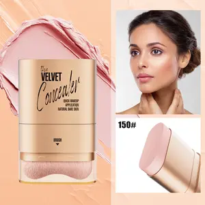 Multi-Use Concealer Foundation Balm, Smooth Blend Cream Stick for Even Skin Tone, Moisturizing Waterproof Makeup Base with Buildable Coverage, Ideal for Daily Wear, Commuting, Events