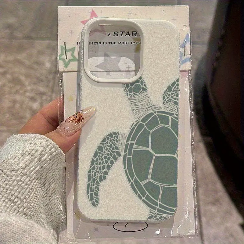 A sea turtle pattern business shockproof protective case suitable for TPU with high aesthetic value, compatible with iPhone 17/16/15/14/13/12/11/X/XS/XS Max, is a holiday gift for friends, family, and yourself., Accessories, Smartphone, Casing, Cover,summ