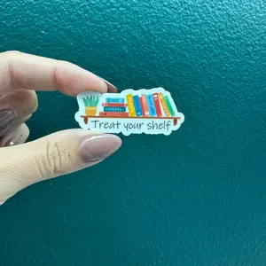 Treat your shelf bookish sticker