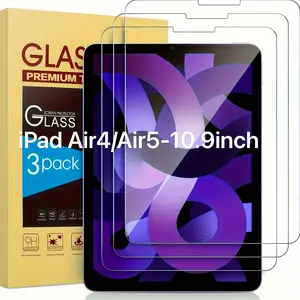3-Pack Premium Tempered Glass Screen Protector for iPad Air 4/5 (10.9-inch) - Easy Installation, Anti-Fingerprint, Anti-Glare, Scratch-Resistant, 9H Hardness