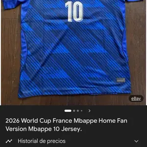 France National Team 2026 World Cup Mbappe Home Fan Version Mbappe 10 Jersey Blue Striped Design benito