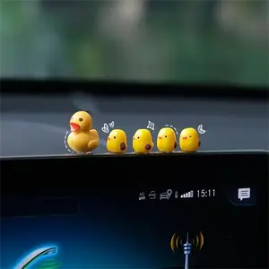 5pcs duck-shaped car ornament