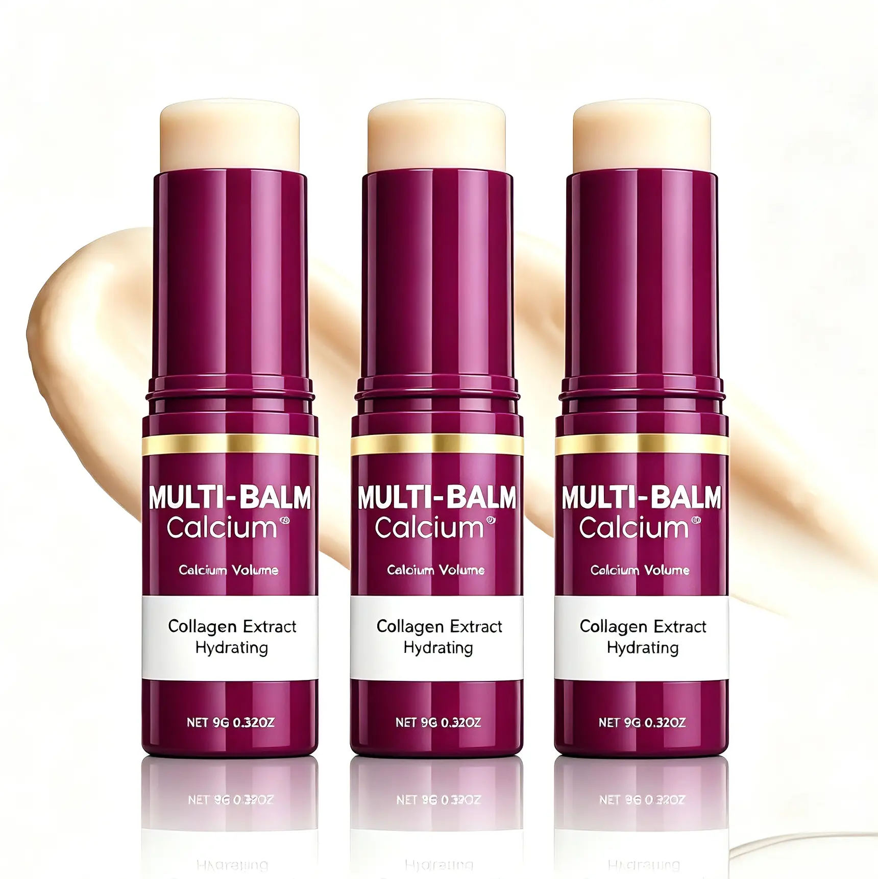 3PCS PDRN Pink Collagen Volume Multi Balm | All In OneVolufiline, PDRN, NAD Stick for Youthful-Looking, HelpingLook of Fine Lines, Firming Care, Anti-Aging Care | ForUnder-Eyes, Neck, Forehead, Smile Lines, Lip Care | KoreanSkincare