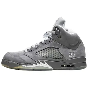 Jordan Air Jordan 5 Anti-Slip Wear-Resistant Mid-Top Vintage Basketball Shoes Unisex Gray DD0587-002