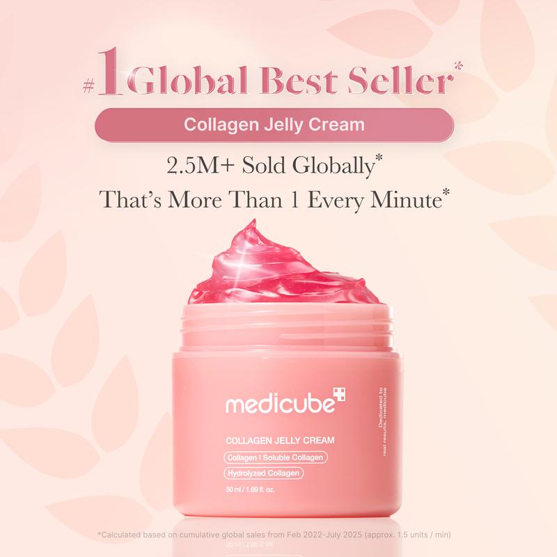 [medicube] Collagen Niacinamide Jelly Cream (Hydrolyzed Collagen + Niacinamide) Instant Glow Booster l Facial Moisturizer