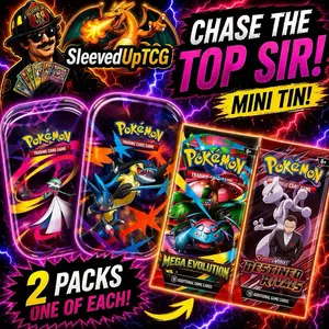 Mega Heroes Mini Tin random art Play Booster Box Play Booster Packs Trading Cards Authentic Collectible Cards