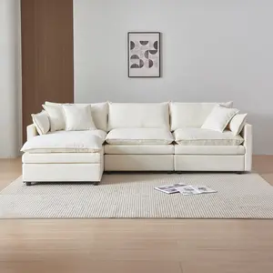 Living Room Cream-Style Compressed Sofa
