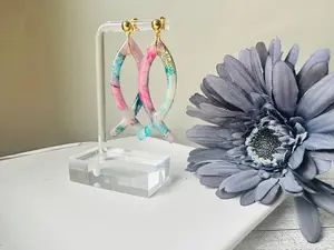 Graceful Fish Elegant & Unique Polymer Clay Earrings – Handcrafted with Love