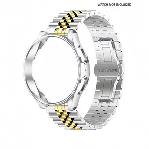 Metal stainless steel strap suitable for Samsung Galaxy Watch strap+case 4 5 Pro 6 7 44mm 40mm 45mm stainless steel bracelet Galaxy Watch 3 45mm 41mm 4 6 Classic for men and women