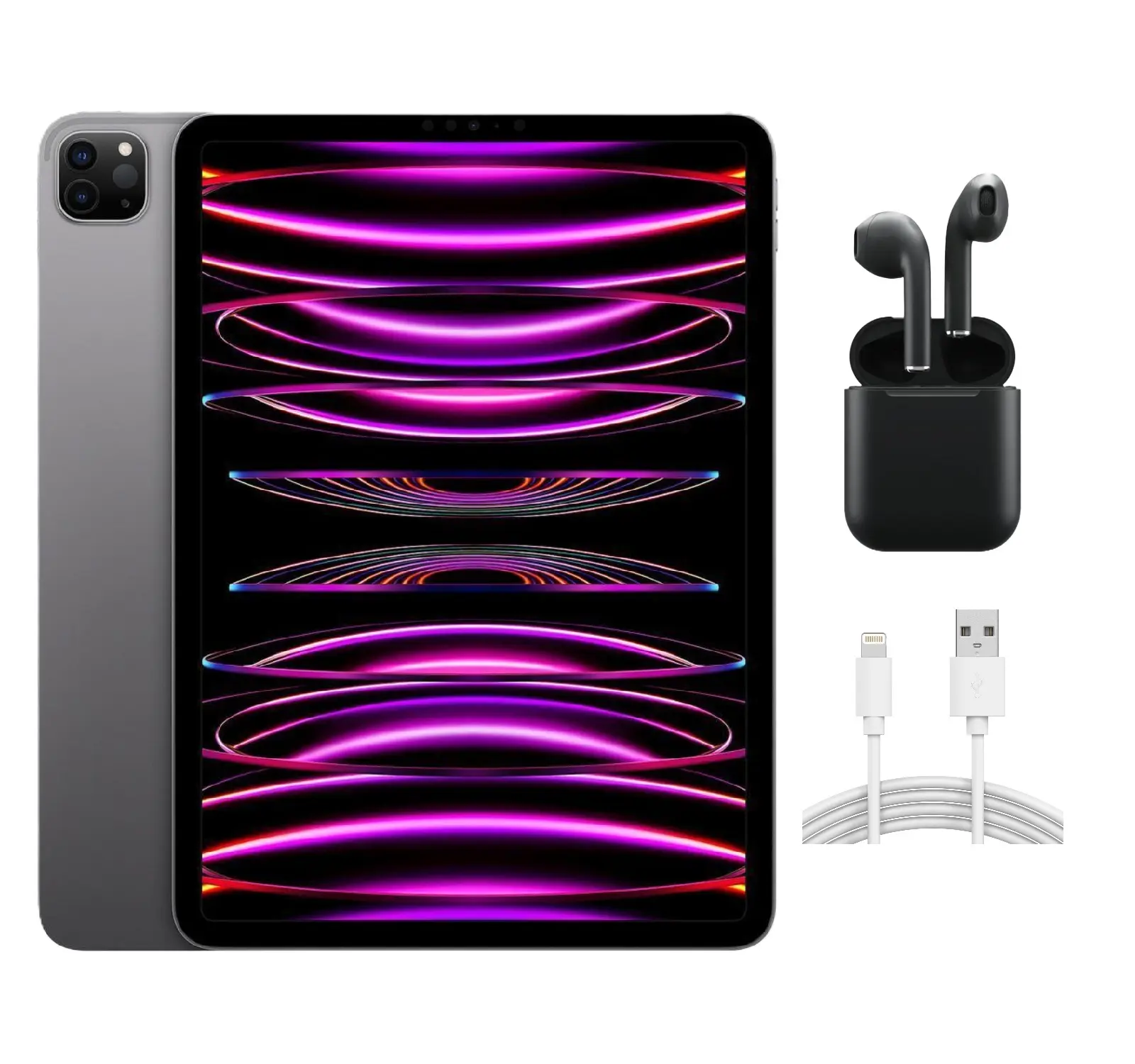 Refurbished iPad Pro 11" (WiFi + Cellular Unlocked) - Excellent Condition (WiFi + Cellular Unlocked) with Wireless Earbuds & 1 Year Warranty (2022)