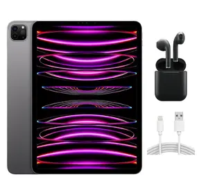 Refurbished iPad Pro 11" (WiFi + Cellular Unlocked) - Excellent Condition (WiFi + Cellular Unlocked) with Wireless Earbuds & 1 Year Warranty (2022)
