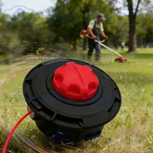 Lawn Mower Blade, Replaceable Nylon Trimmer Head, Portable Gasoline Lawn Mower Part, M10*1.25mm Thread Size