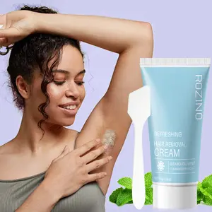 【Ten pack is cheaper】Rozino Refreshing Hair Removal Cream - Easy Apply & Even Spread Formula for Effective Unwanted Hair Removal from Various Body Parts