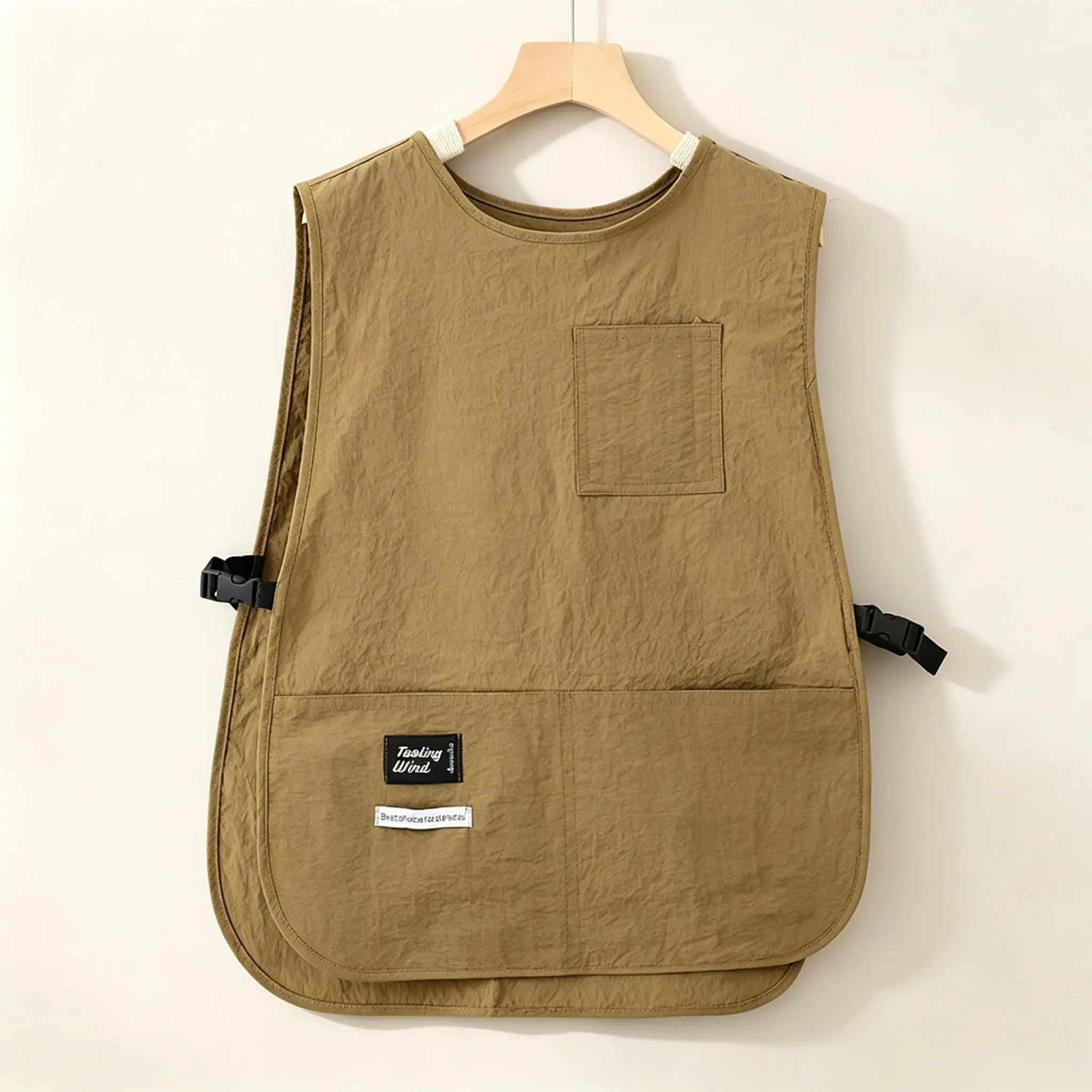 Solid Color Apron with Pocket, 1 Count Fashionable Breathable Apron, Kitchen Apron for Cooking, Household Apron for Kitchen, Coffee Shop, Kitchen Cooking Aprons, Apron with Pockets