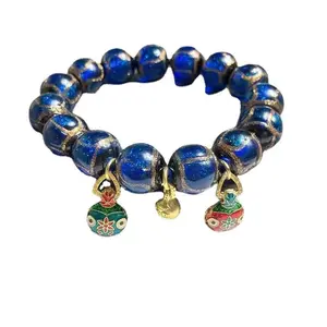 Natural Stone Beaded Bracelet Feng Shui Inspired Energy Jewelry Pixiu Charm Wealth Luck Stretch Bracelet for Women Men