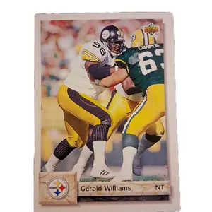 Upper Deck Football Card 1992 Gerald Williams #563 - Pittsburgh Steelers NT Player Trading Card