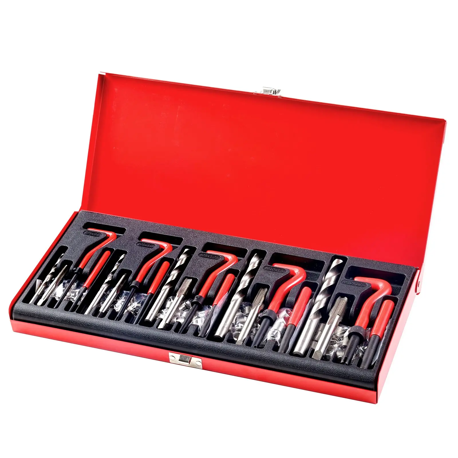 VEVOR Heat-Treated HSS Steel Helicoil Thread Repair Tool Set, 166-Piece ...