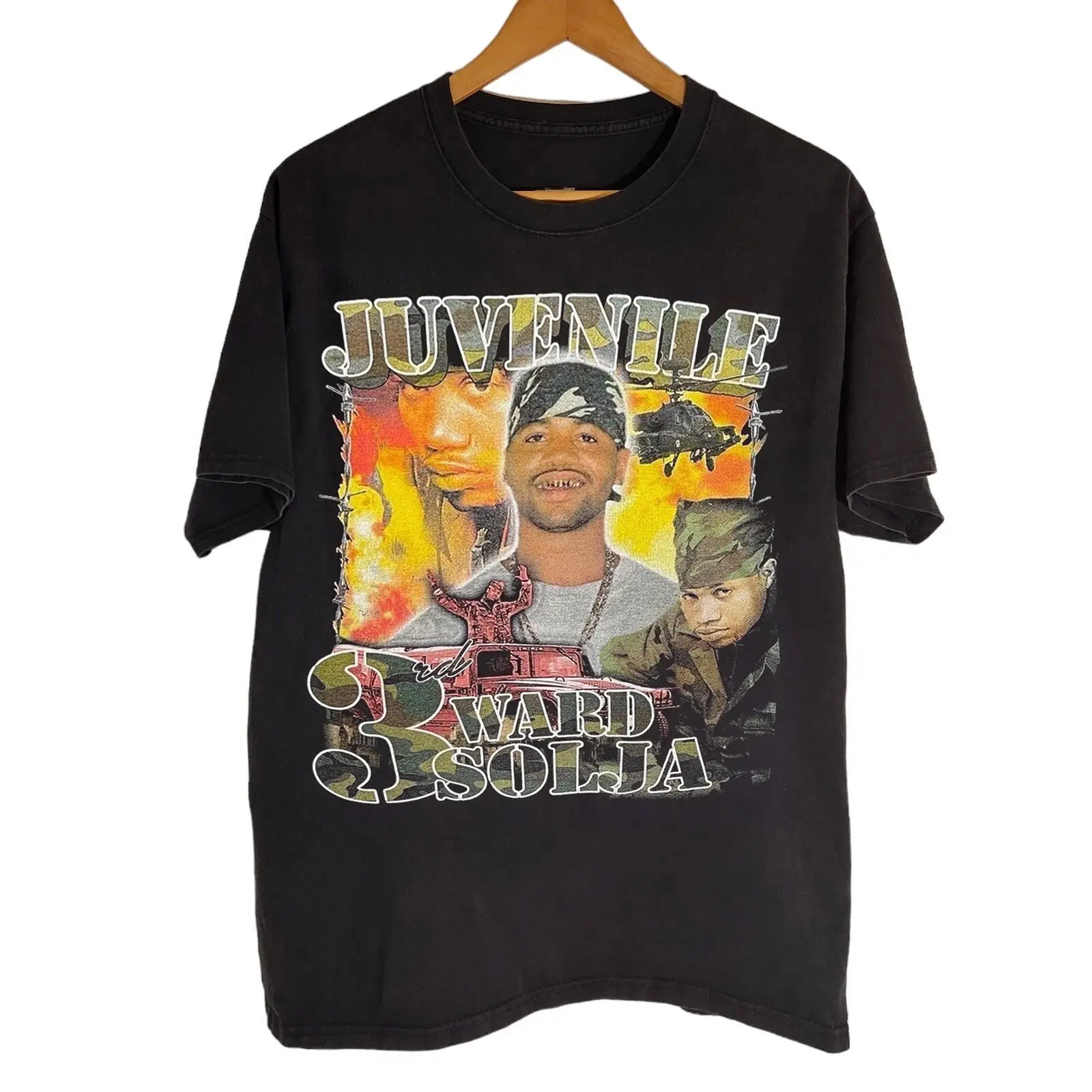 JUVENILE 3rd WARD SOLJA 400 Degreez Vintage Rap T Shirt
