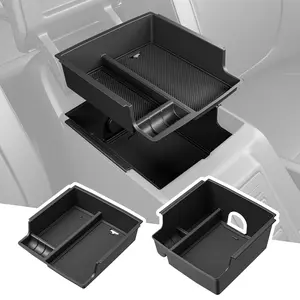 powoq Center Console Organizer Compatible with 2021-2024 Ford Bronco 2/4-Door Armrest Organizer Center Console Tray Storage Box Replacement for 2021-2024 Ford Bronco Accessories