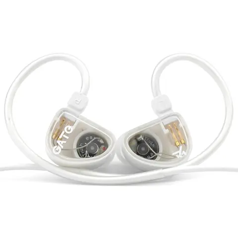 TRUTHEAR GATE Budget Wired In-Ear Headphones - Plastic 0.78 2Pin Cable, Dynamic Driver, 3.5mm Jack, Sound Upgrade, Hi-Fi Sound, White In-Ear Earbuds for Music Use