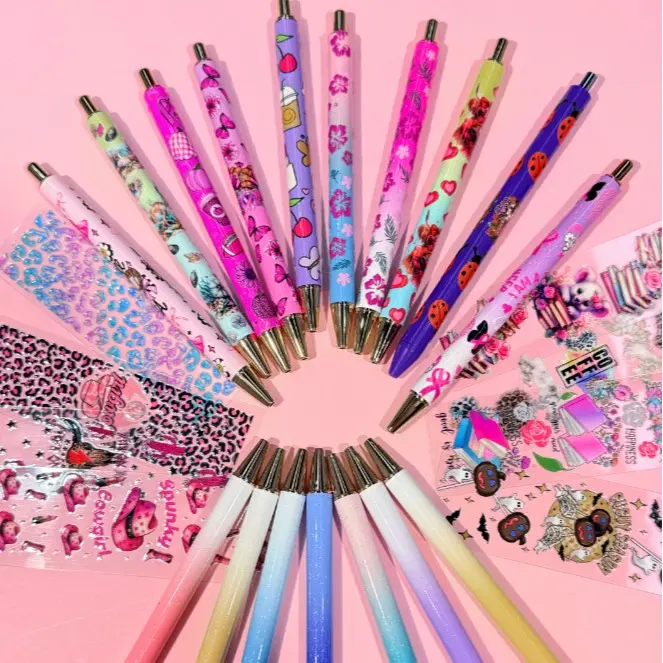 74pcs Glitter Metal Pen Stickers Set, DIY Decorative Glitter Stickers for Craft Projects, Ideal Gift for Teachers, Diy Decorative Stickers