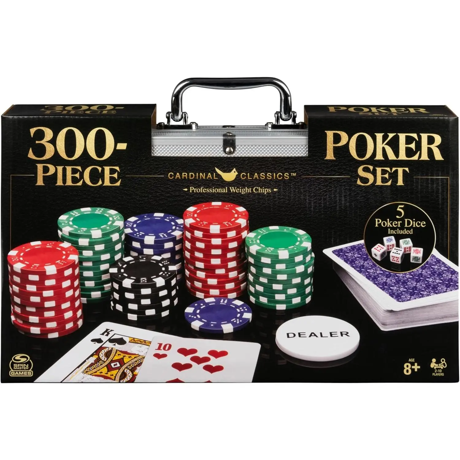 300-Piece Poker Set with Aluminum Carrying Case & Professional