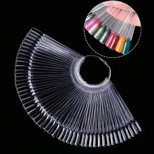 Transparent Clear Nail Art Display Card Set, Gel Polish Sample Display & Color Card Visualization, Durable Manicure Nail Art Tool, Suitable for Nail Enthusiasts