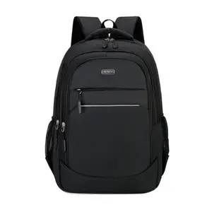 Lightweight Fashion Backpack, Waterproof Dual-Shoulder Bag, Plain Design with Night Reflective Strip, Multifunctional for Business Travel Men