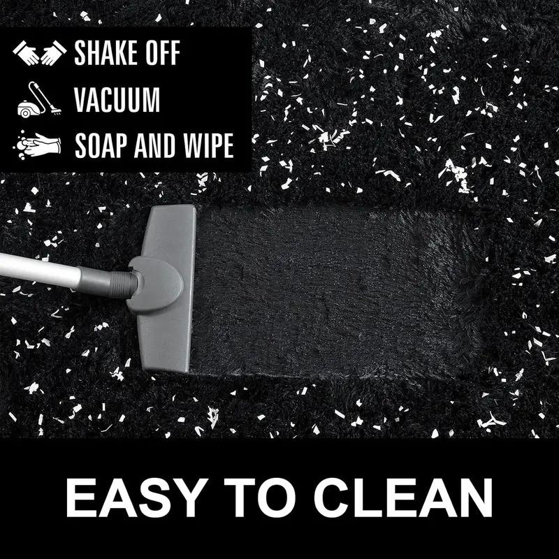 Solid Color Fuzzy Rug,  Rectangle Non-slip Soft Tuff Tufted Bedroom Carpet, Winter Warm Floor Mat for Home Living Room Decor, Fall Decor, Valentine's Day Gift