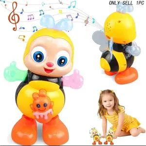 Electric Dancing Swing Music Bee Toy, Interactive Sensory Light & Sound Learning Toy for Kids, Party Birthday Halloween Christmas Gift