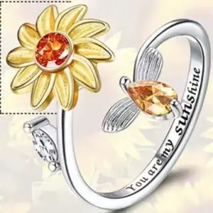 September Laurel  Worry Ring Spinner Worry Rings-Fidget Ringsfidget ring spinner ring