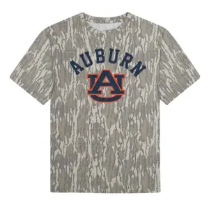 Vintage Unisex AUBURN CAMO Print 3D T-Shirt for Men and Women, Retro 3D CAmo T Shirt, Mossy Oak Camo 3D Tee, Camo 3D Shirt
