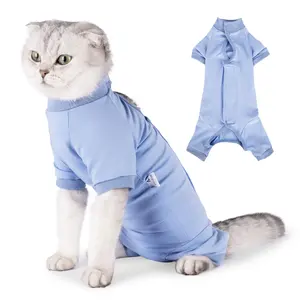 Cat Recovery Suit, Cat Recovery Suit with Velcro Design, Pet Surgery Recovery Suit, Pet Clothes for Cat, Dog & Cat Clothing