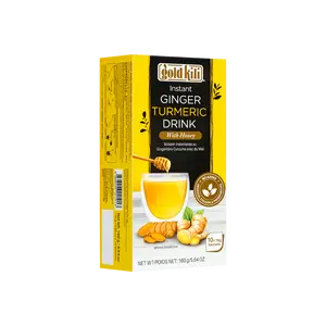 GOLDKILI Instant Turmeric Tea 16g x 10 Sachets - Refreshing & Warming Stomach Soother