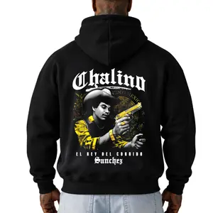 Chalino Sanchez Graphic Unisex Hoodie Sweatshirt T-Shirt Oversized Outfits Casual, Chicanos Clothing, Cholo Clothes Mexican Style Streetwear Fashion Gift   Menswear Day Loose Tops Music Singer Cholo Chicana