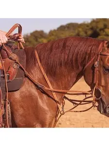 Martin Saddlery Gmart Split Rein - Soft Supple Leather Western Training Reins with 4 Adjustment Points