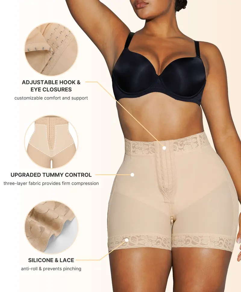 Product Introduction of Shapellx AirSlim Lace Tummy Tucking  Butt-Lifting Shorts Comfort Basic Shapewear Womenswear 1