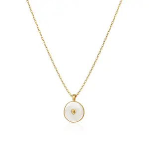 Tewiky Cute Heart Necklace Tiny Heart Pendant Choker Necklaces Small Gold Love Open Heart Chain Necklace for Women Dainty Gold Necklace Gifts for Her,Valentine's Day Gift