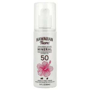 Hawaiian Tropic Mineral Sunscreen Lotion, SPF 50 , 3.4 fl oz (100 ml)