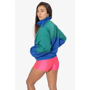 RNF555C - Nylon Crinkle Zip-Up Colorblock Windbreaker