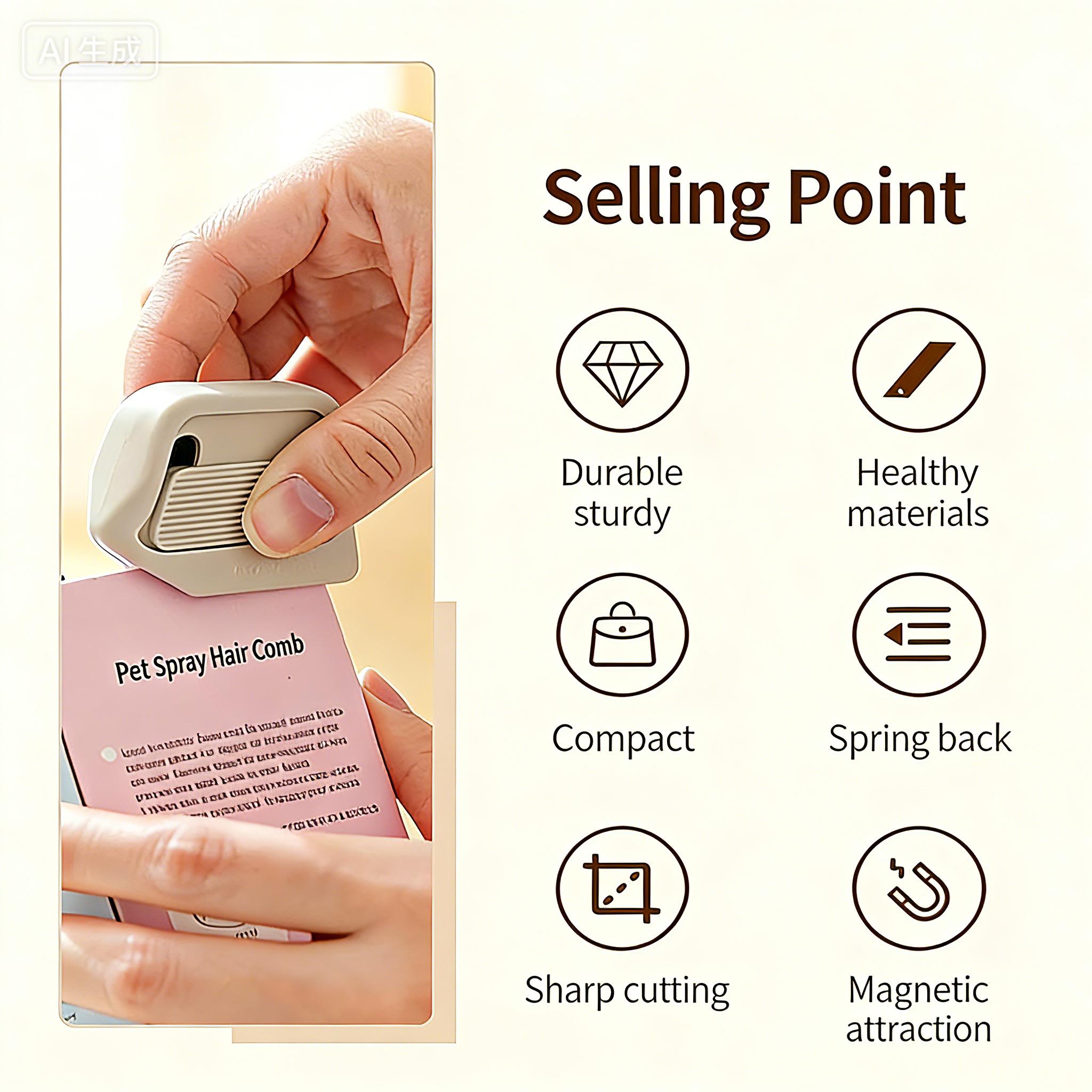 New Portable Magnetic Package Opener, Auto-Retractable Utility Knife with Safety Ceramic Blade & Right-Angle Groove for Cardboard & Crafts