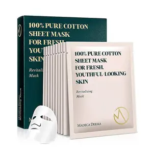 [Madeca Derma] Revitalizing Facial Sheet Mask 10pcs | Centella Asiatica, Niacinamide | Sensitive & Acne-prone | Korean pharmaceutical skincare