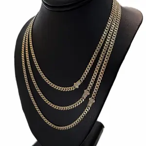 14KT Gold BabyMonaco 4mm (Size 16”, 18” & 20”) for Women & Men