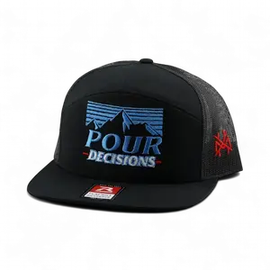Pour Decisions Embroidered Trucker Hat Snapback Adjustable (Up To Size 8 Head) Gift Cap
